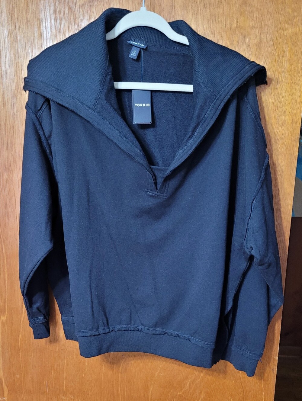 Super Soft By Torrid Fleece Wide Collar Sweatshirt Size 2 (18/20) (1358)